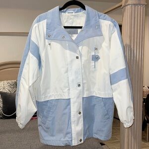 Innovations By Izzi Vintage Oversized Nautical  Jacket Coastal Grandma Medium